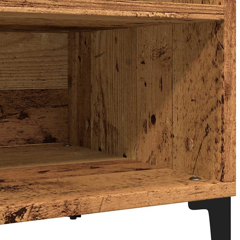 vidaXL antik fa színű szerelt fa hanglemezszekrény 84,5x38x48 cm