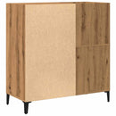 vidaXL kézműves tölgy színű szerelt fa hanglemezszekrény 84,5x38x89 cm