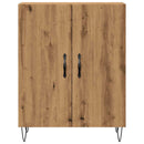 vidaXL kézműves tölgy színű szerelt fa tálalószekrény 69,5x34x90 cm