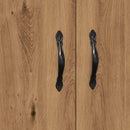 vidaXL kézműves tölgy színű szerelt fa tálalószekrény 69,5x34x90 cm