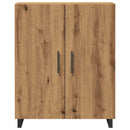 vidaXL kézműves tölgy színű szerelt fa tálalószekrény 69,5x34x90 cm