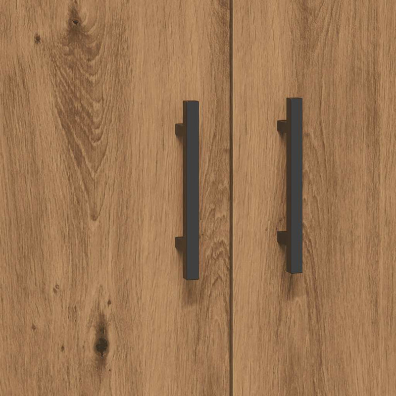 vidaXL kézműves tölgy színű szerelt fa tálalószekrény 69,5x34x90 cm