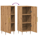 vidaXL kézműves tölgy színű szerelt fa tálalószekrény 34,5x34x90 cm
