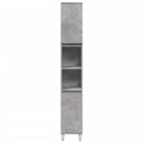 vidaXL betonszürke szerelt fa fürdőszobaszekrény 30 x 30 x 190 cm