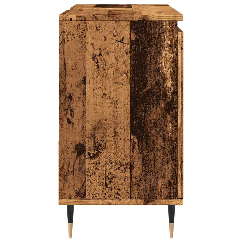 vidaXL antik fa színű szerelt fa fürdőszobaszekrény 65 x 33 x 60 cm