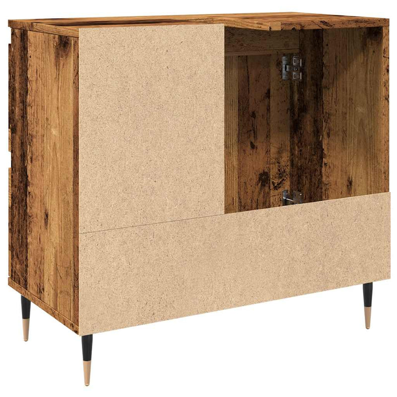 vidaXL antik fa színű szerelt fa fürdőszobaszekrény 65 x 33 x 60 cm