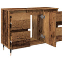 vidaXL antik fa színű szerelt fa mosdószekrény 80 x 33 x 60 cm