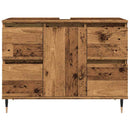 vidaXL antik fa színű szerelt fa mosdószekrény 80 x 33 x 60 cm