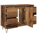 vidaXL antik fa színű szerelt fa mosdószekrény 80 x 33 x 60 cm