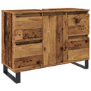 vidaXL antik fa színű szerelt fa mosdószekrény 80 x 33 x 60 cm