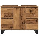 vidaXL antik fa színű szerelt fa mosdószekrény 80 x 33 x 60 cm