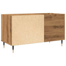 vidaXL kézműves tölgy színű szerelt fa hanglemezszekrény 84,5x38x48 cm