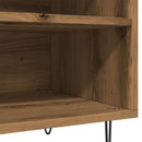 vidaXL kézműves tölgy színű szerelt fa hanglemezszekrény 84,5x38x48 cm