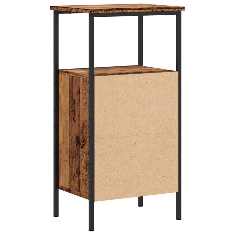 vidaXL antik fa színű szerelt fa éjjeliszekrény 41 x 31 x 80 cm