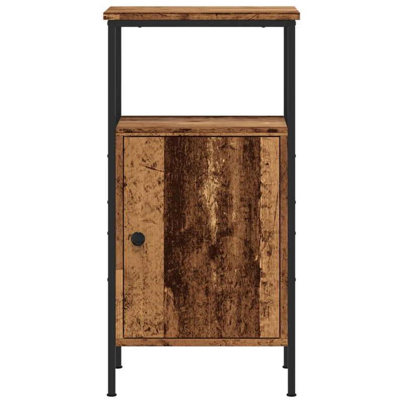 vidaXL 2 db antik fa színű szerelt fa éjjeliszekrény 41 x 31 x 80 cm