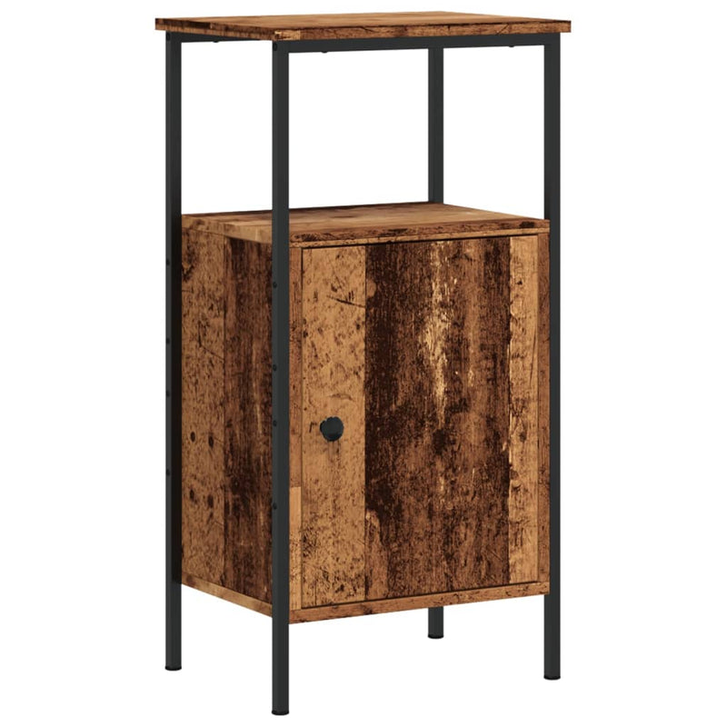 vidaXL 2 db antik fa színű szerelt fa éjjeliszekrény 41 x 31 x 80 cm