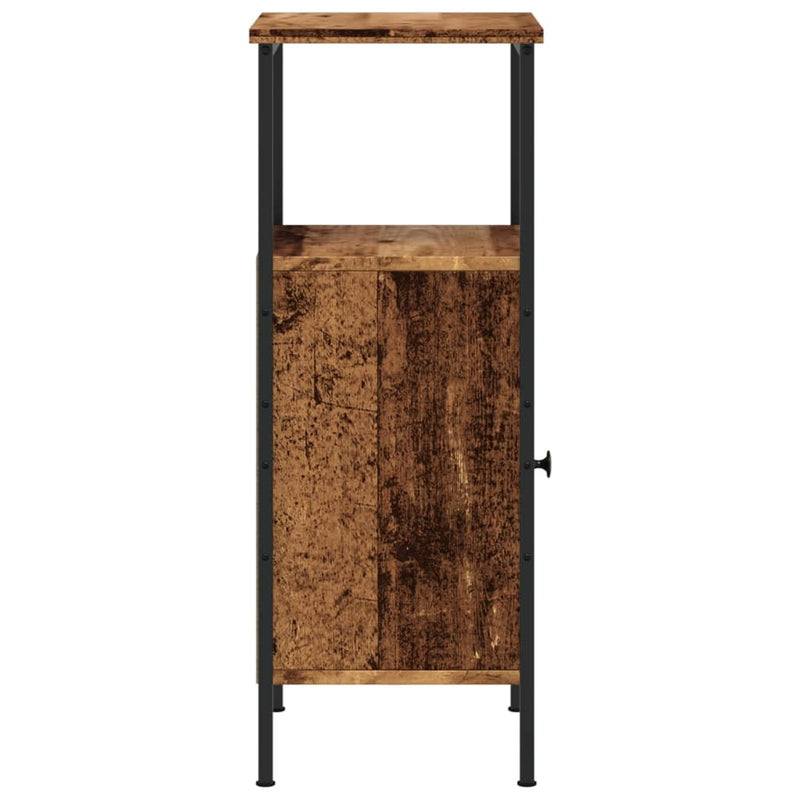 vidaXL 2 db antik fa színű szerelt fa éjjeliszekrény 41 x 31 x 80 cm