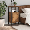 vidaXL kézműves tölgy színű szerelt fa éjjeliszekrény 41 x 31 x 80 cm