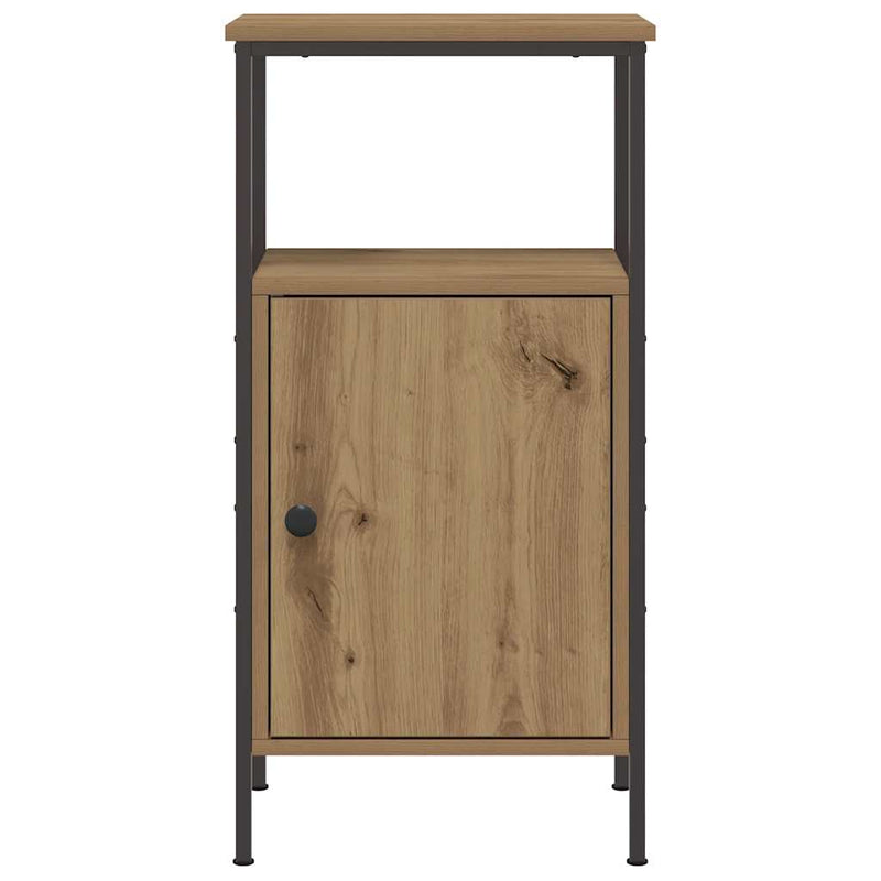 vidaXL kézműves tölgy színű szerelt fa éjjeliszekrény 41 x 31 x 80 cm
