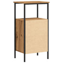 vidaXL kézműves tölgy színű szerelt fa éjjeliszekrény 41 x 31 x 80 cm