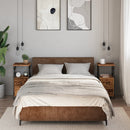 vidaXL 2 db antik fa színű szerelt fa éjjeliszekrény 34 x 35,5 x 70 cm