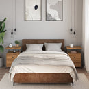 vidaXL 2 db kézműves tölgy színű szerelt fa éjjeliszekrény 44x45x60 cm