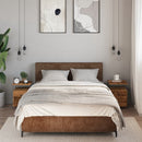 vidaXL 2 db antik fa színű szerelt fa éjjeliszekrény 34 x 35,5 x 50 cm