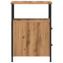 vidaXL kézműves tölgy színű szerelt fa éjjeliszekrény 34 x 35,5 x 50cm