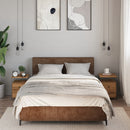 vidaXL 2 db kézműves tölgyszínű szerelt fa éjjeliszekrény 34x35,5x50cm