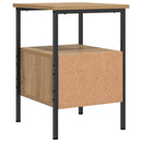 vidaXL kézműves tölgy színű szerelt fa éjjeliszekrény 34 x 36 x 50 cm