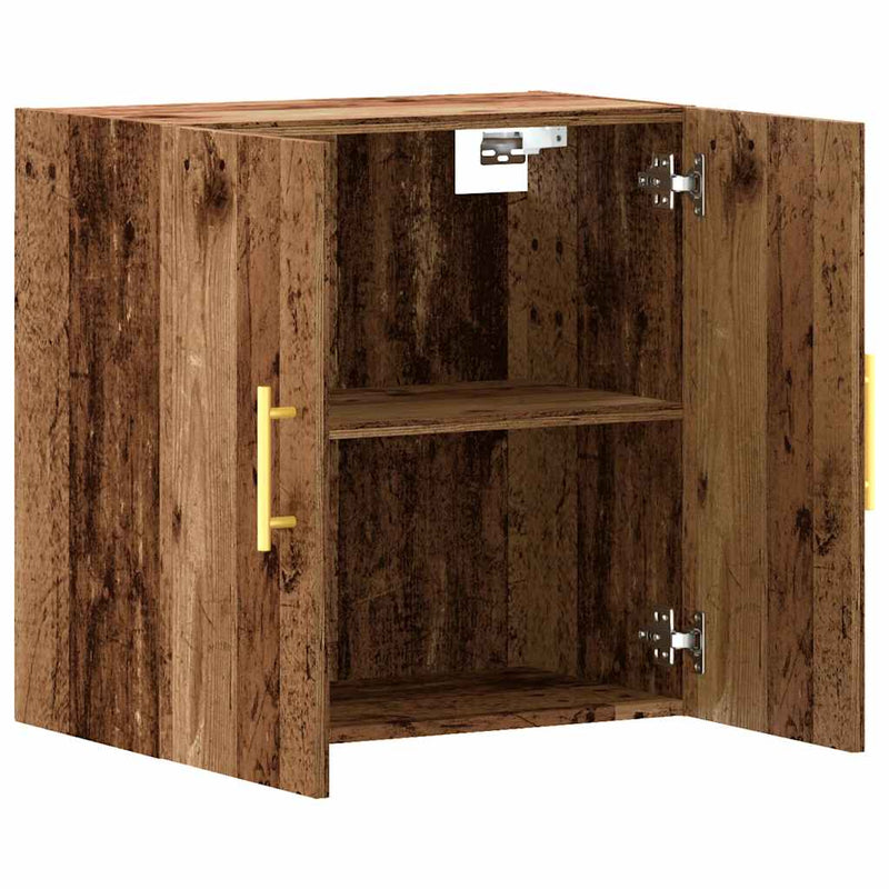 vidaXL antik fa színű szerelt fa faliszekrény 60 x 31 x 60 cm