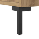 vidaXL kézműves tölgy színű szerelt fa tálalószekrény 90 x 34 x 80 cm