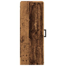 vidaXL antik fa színű szerelt fa fali szekrény 34,5 x 34 x 90 cm