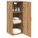 vidaXL kézműves tölgy színű szerelt fa fali szekrény 34,5 x 34 x 90 cm