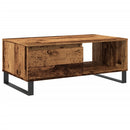 vidaXL antik fa színű szerelt fa dohányzóasztal 90 x 50 x 36,5 cm
