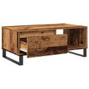 vidaXL antik fa színű szerelt fa dohányzóasztal 90 x 50 x 36,5 cm