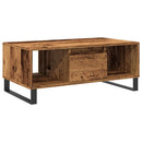 vidaXL antik fa színű szerelt fa dohányzóasztal 90 x 50 x 36,5 cm