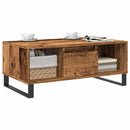 vidaXL antik fa színű szerelt fa dohányzóasztal 90 x 50 x 36,5 cm