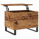 vidaXL antik fa színű szerelt fa dohányzóasztal 60 x 44,5 x 45 cm