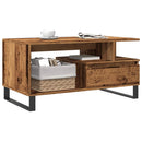 vidaXL antik fa színű szerelt fa dohányzóasztal 90 x 49 x 45 cm