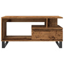 vidaXL antik fa színű szerelt fa dohányzóasztal 90 x 49 x 45 cm