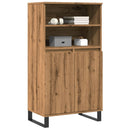 vidaXL kézműves tölgy színű szerelt fa magasszekrény 60 x 36 x 110 cm
