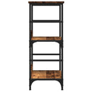 vidaXL antik fa színű szerelt fa könyvszekrény 50 x 33 x 82 cm