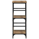 vidaXL kézműves tölgy színű szerelt fa könyvszekrény 50x33x82 cm