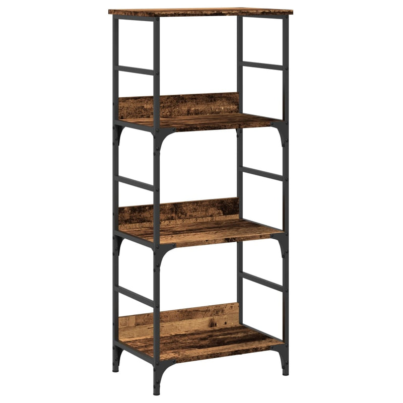 vidaXL antik fa színű szerelt fa könyvszekrény 50 x 33 x 117,5 cm