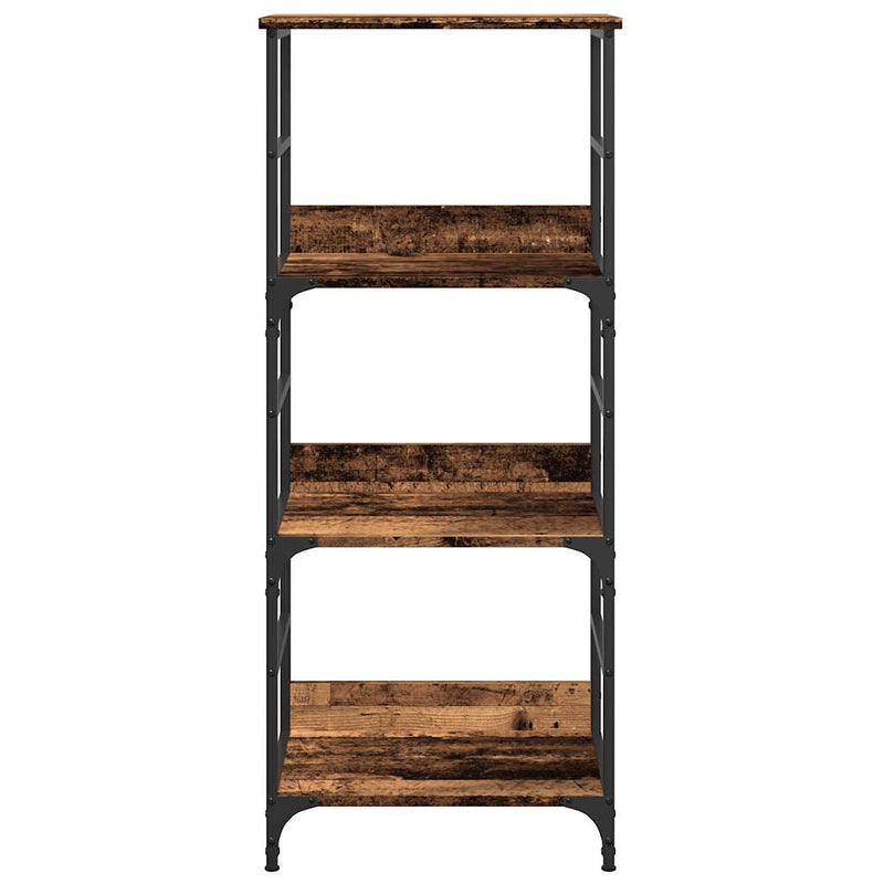 vidaXL antik fa színű szerelt fa könyvszekrény 50 x 33 x 117,5 cm