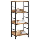 vidaXL kézműves tölgy színű szerelt fa könyvszekrény 50x33x117,5 cm