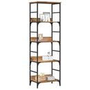 vidaXL kézműves tölgy színű szerelt fa könyvespolc 50 x 33 x 153 cm