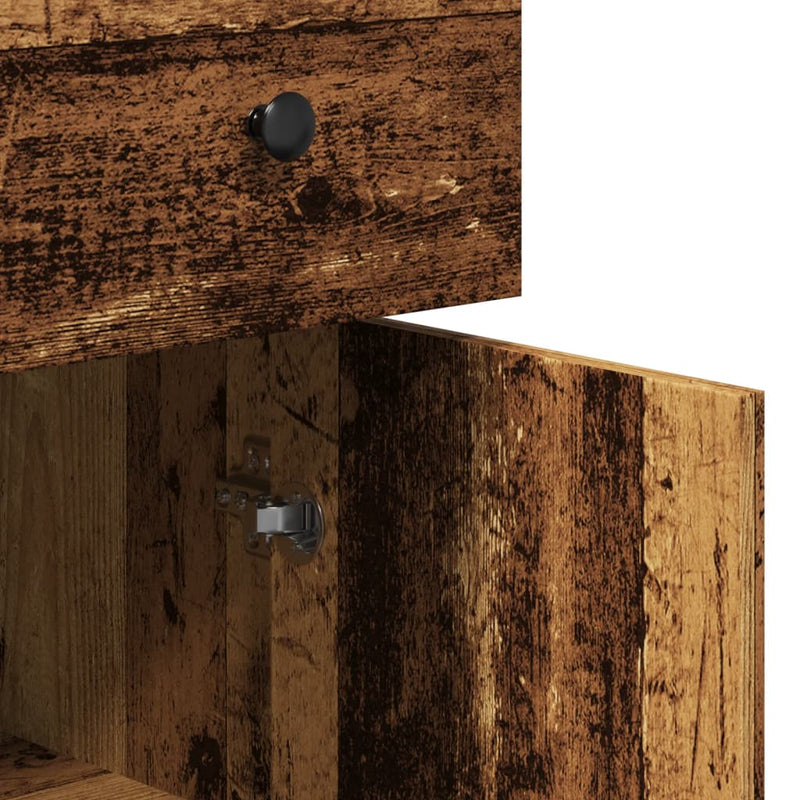 vidaXL antik fa színű szerelt fa tálalószekrény 70 x 30 x 80 cm