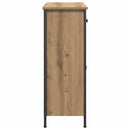 vidaXL kézműves tölgy színű szerelt fa tálalószekrény 70 x 30 x 80 cm